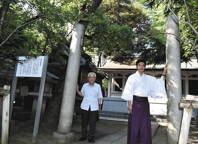 つなぐ 戦後７５年 鳥居の石柱を戦災遺跡に 深川生まれの浜田さん 富岡八幡宮に説明板を奉納 東京新聞 Tokyo Web