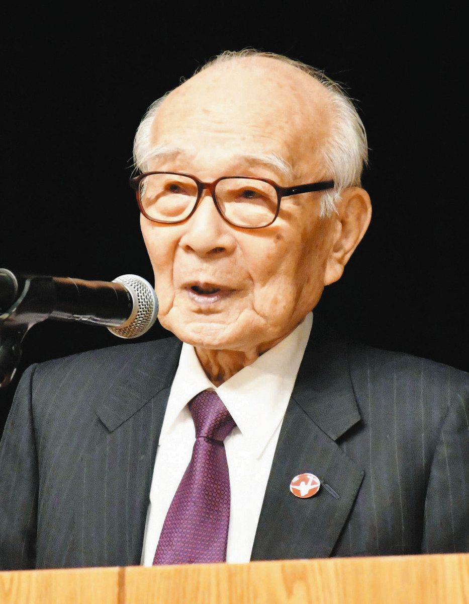 核で守る」は間違い ノーベル平和賞、被団協・田中熙巳さんが講演 市川