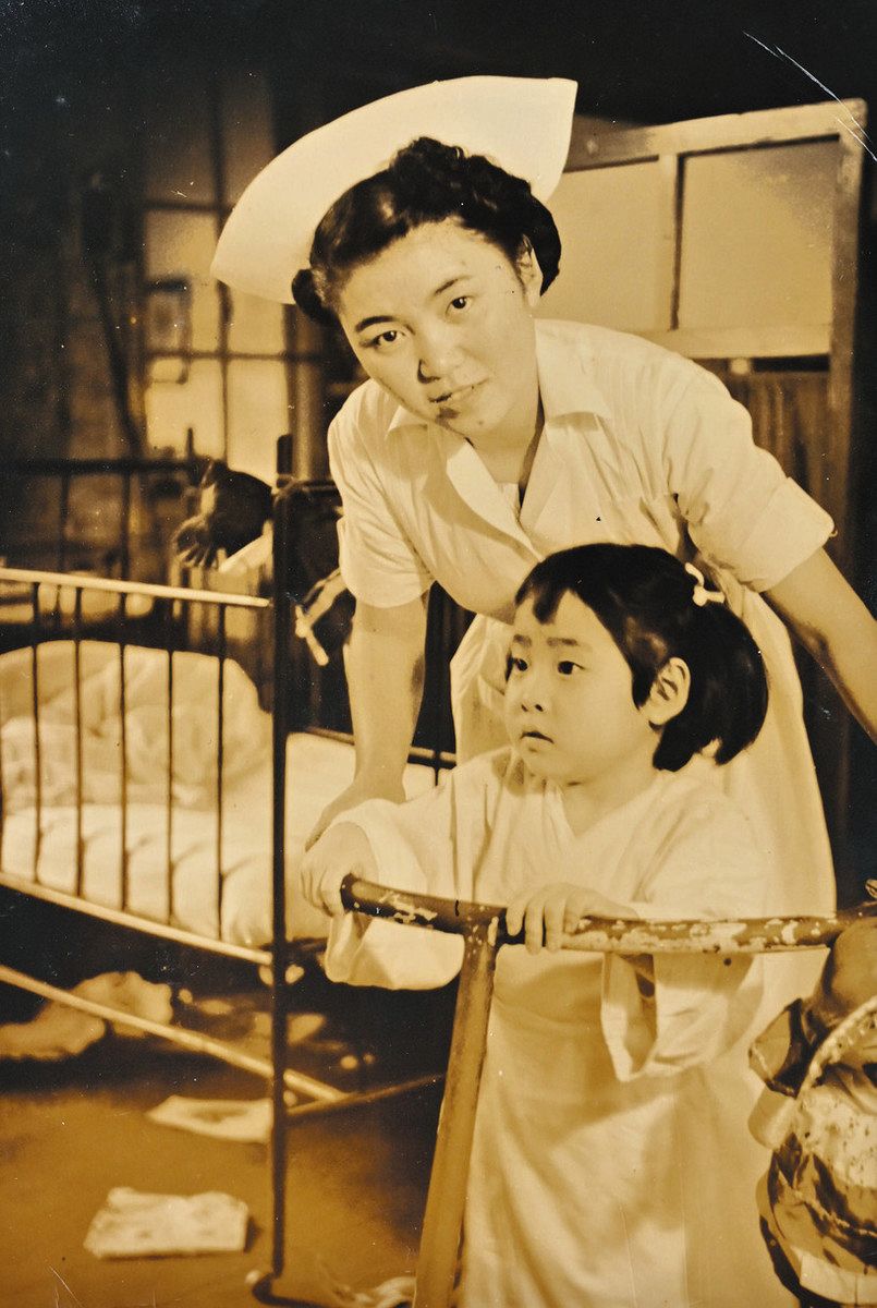 日本赤十字女子専門学校在学時の川嶋みどりさん＝1950年ごろ、川嶋さん提供