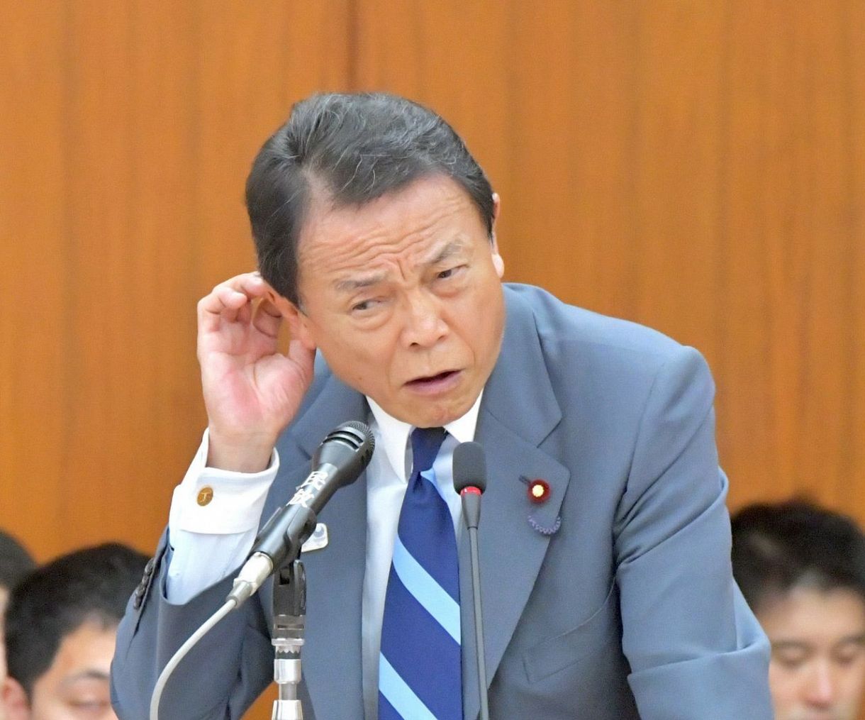 麻生太郎自民党副総裁（資料写真）