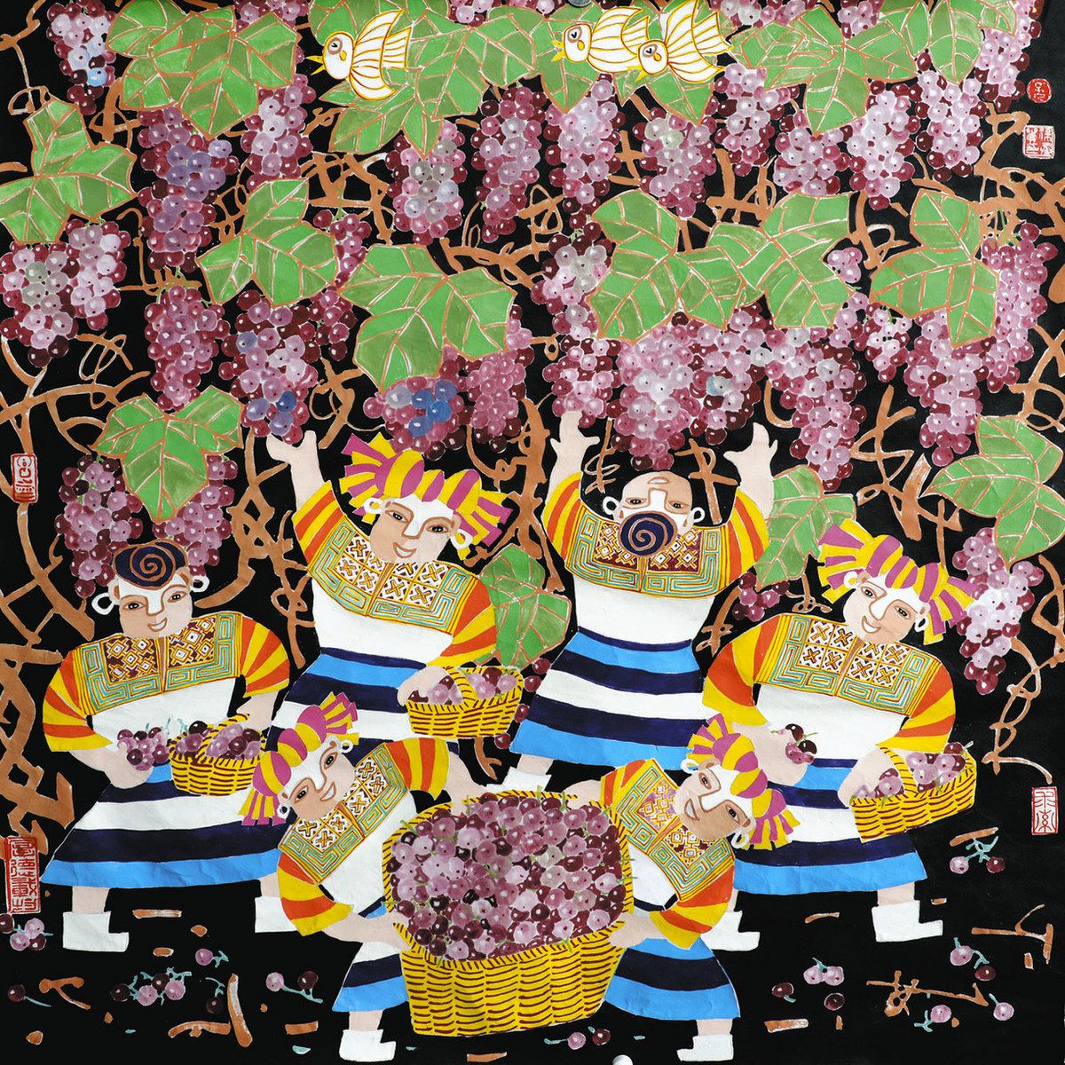 行ってみたら＞中国・貴州「水城絵画」 民芸の魅力 日中友好会館美術館