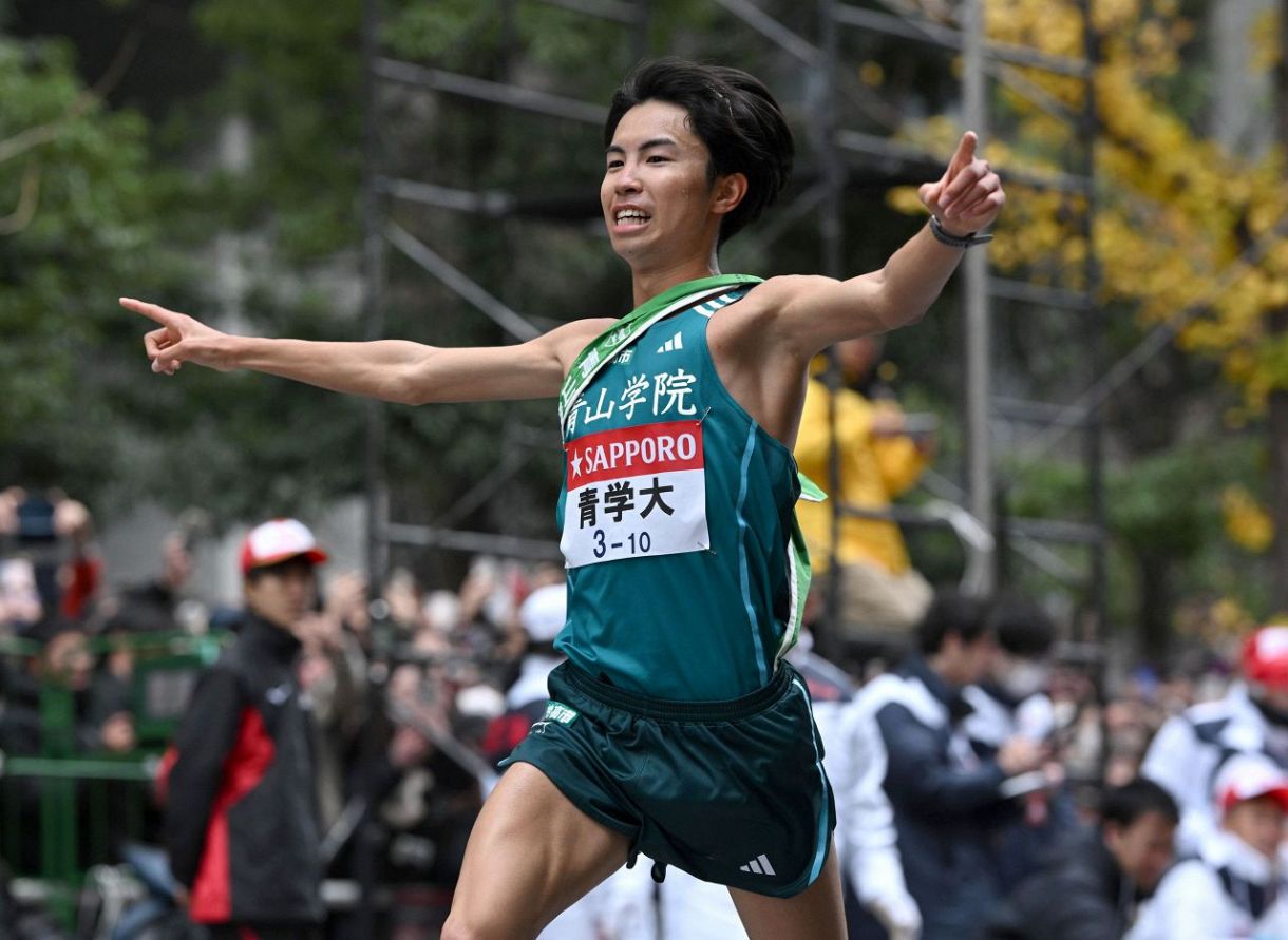 青山学院大学 陸上部 アディダス社製 箱根駅伝優勝記念Tシャツ - 陸上競技