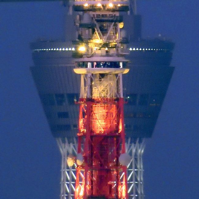 影と光の絶望タワー 重なるシンボル スカイツリーと東京タワーがぴったりと：東京新聞デジタル