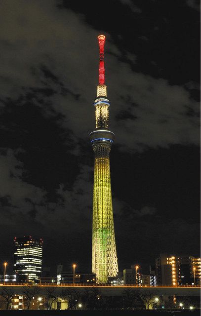 大空襲鎮魂と大震災復興願い きょう あす スカイツリー 特別ライティング 東京新聞 Tokyo Web