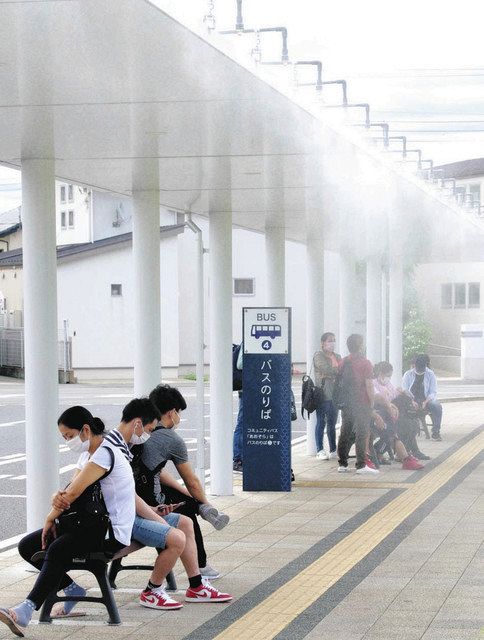 ミストで涼とろう 40度超2回 Jr伊勢崎駅南口 水道業者らが寄付 東京新聞 Tokyo Web