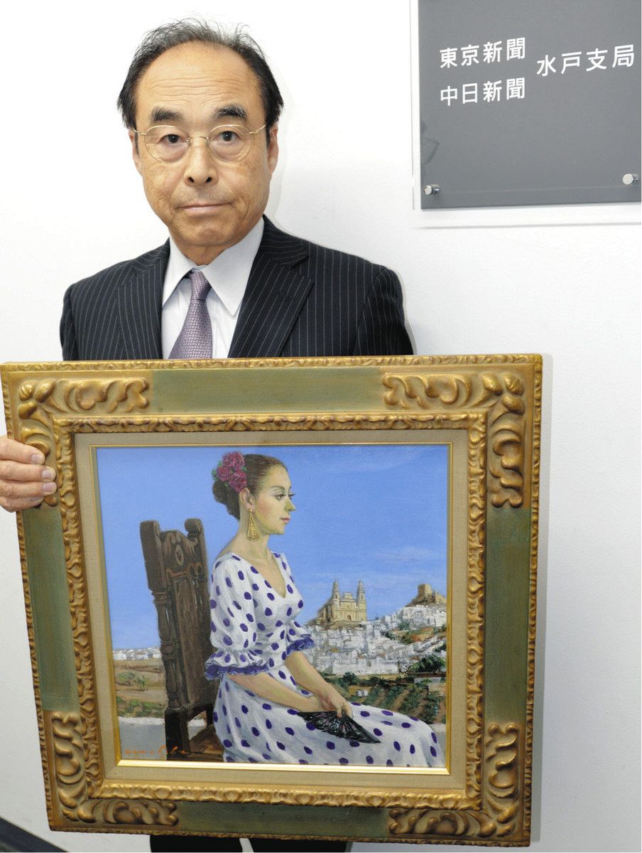 筆力 描く力見てほしい」 笠間出身・町田博文さん個展 水戸京成百貨店