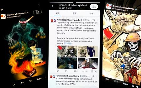 中国、高市首相非難の漫画 「軍国主義」関連付けXに投稿：東京新聞