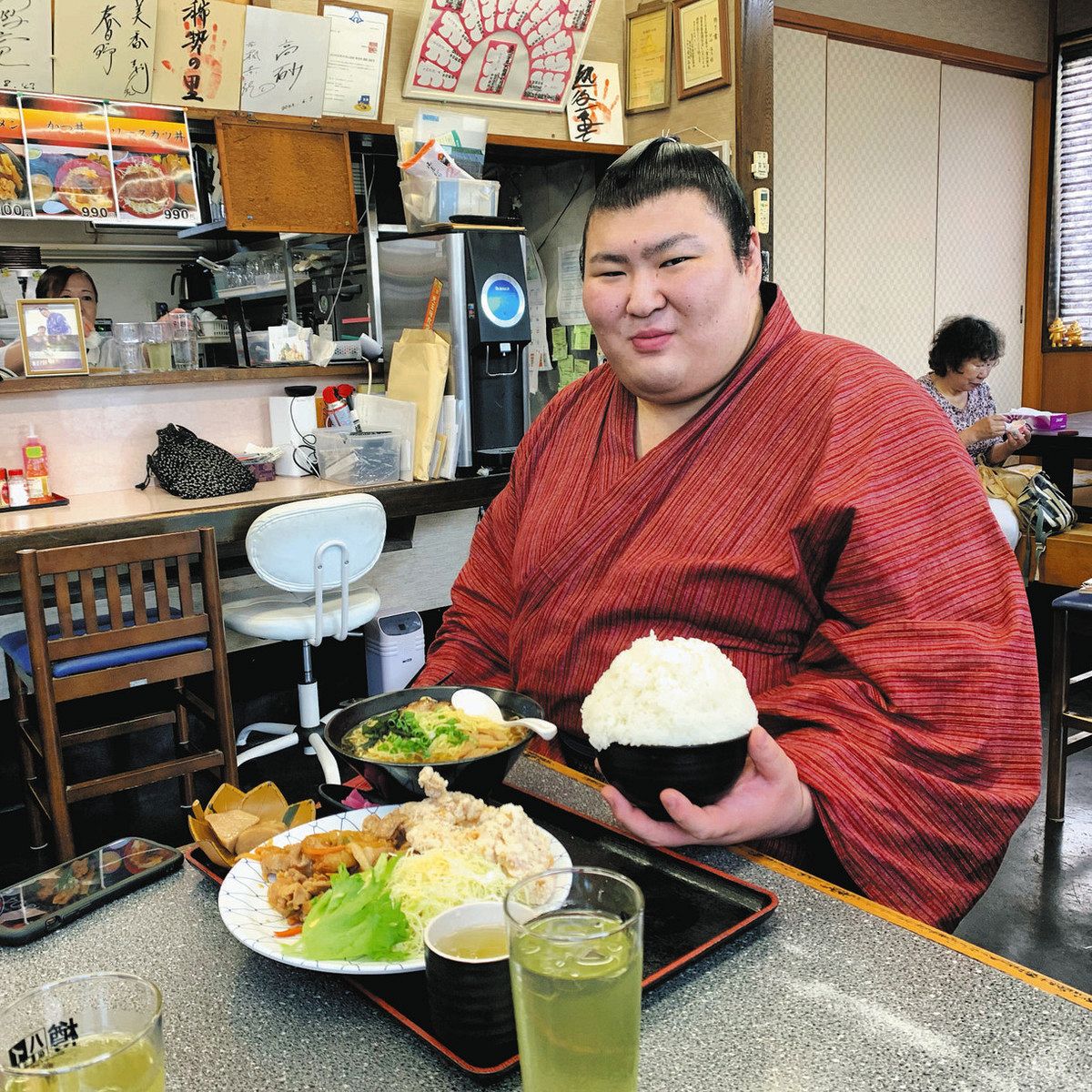 熱海富士セット 大相撲 熱海富士 力色紙 ホログラムステッカー セット