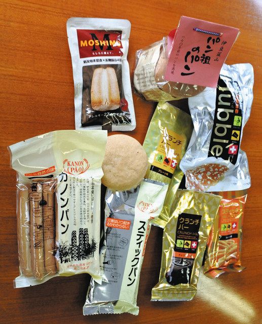 石渡さんが手掛けた長期保存可能なパン
