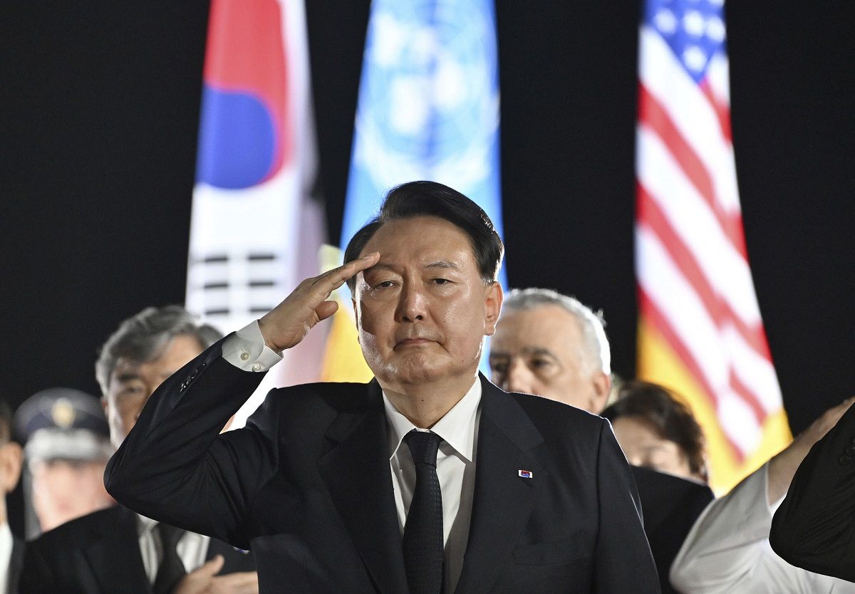 「血塗られた軍服の上の自由」韓国・尹大統領、民主主義諸国との連帯強調 朝鮮戦争休戦70年式典 国連軍慰霊塔も参拝：東京新聞デジタル