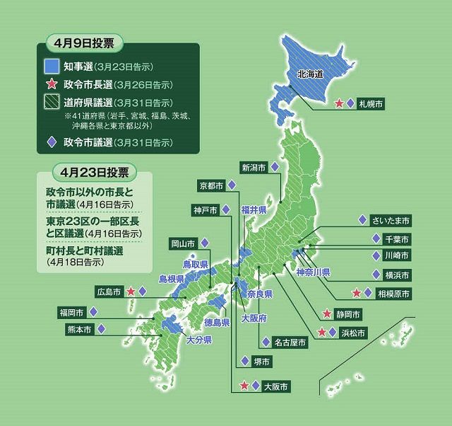 統一地方選挙 安い 2019 北海道 その他市町村