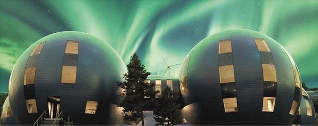風力や水素エネルギーで稼働する国際北極ステーションのイメージ＝ロシア極地研提供