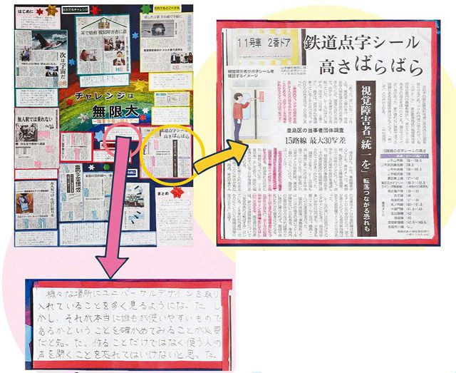 ぱらぱらじっくり 教育に新聞を＞切り抜きコンクール 受賞作から（1