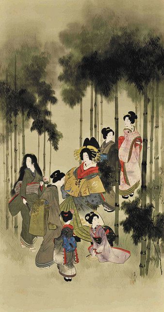 これぞイチオシ！渡辺省亭 （5）新出の大作「七美人之図