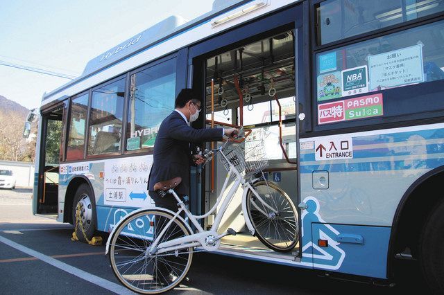 自転車と乗車 移動の足に 路線バス 土浦駅 筑波山口線 関東鉄道が実証運行 東京新聞 Tokyo Web