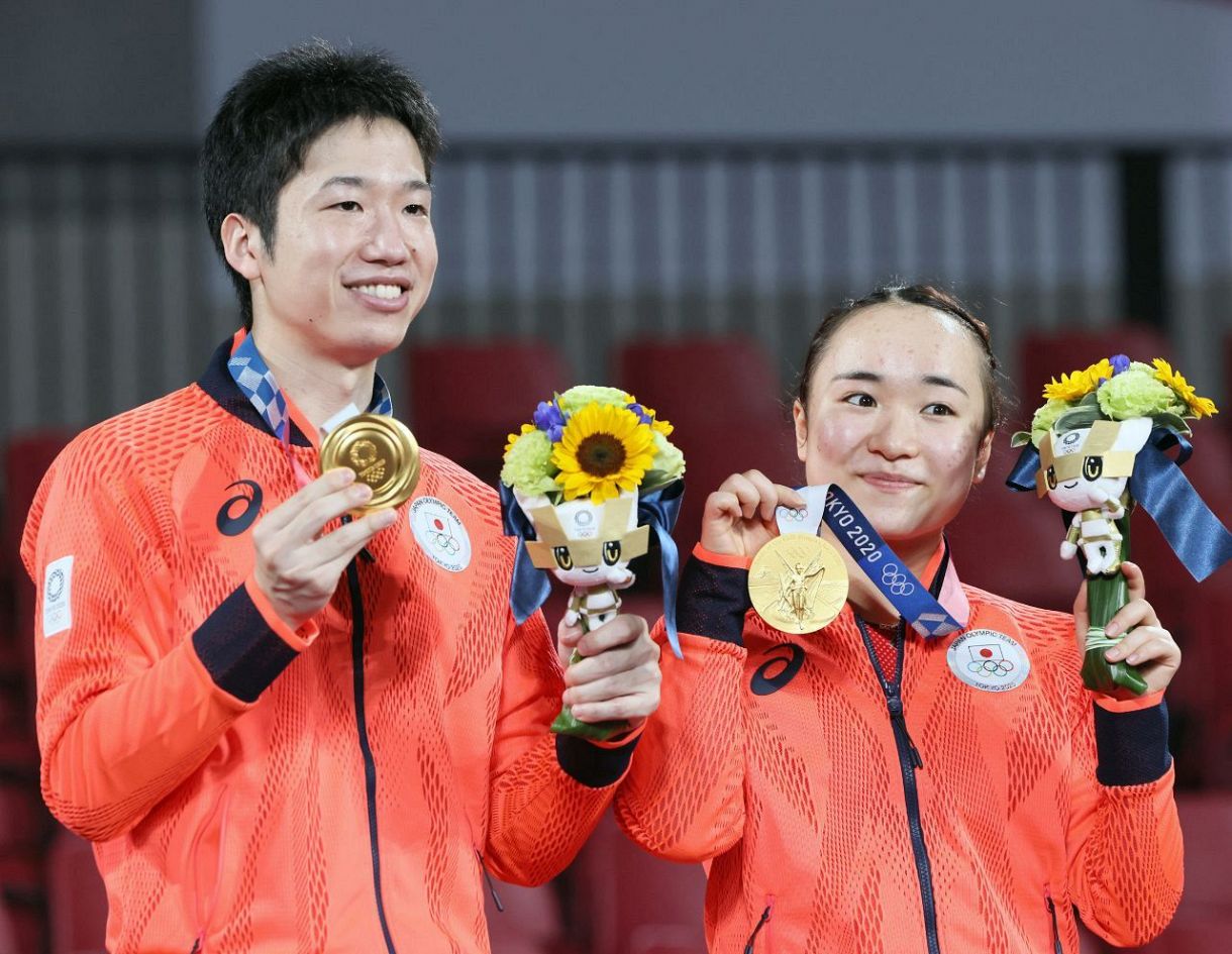 日本卓球界史上初の金メダル：東京新聞デジタル