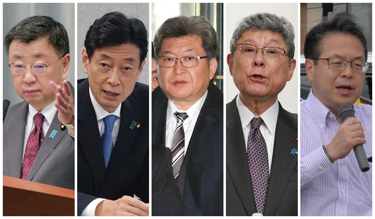 安倍派「5人組」といわれる松野博一氏、西村康稔氏、萩生田光一氏、高木毅氏、世耕弘成氏
