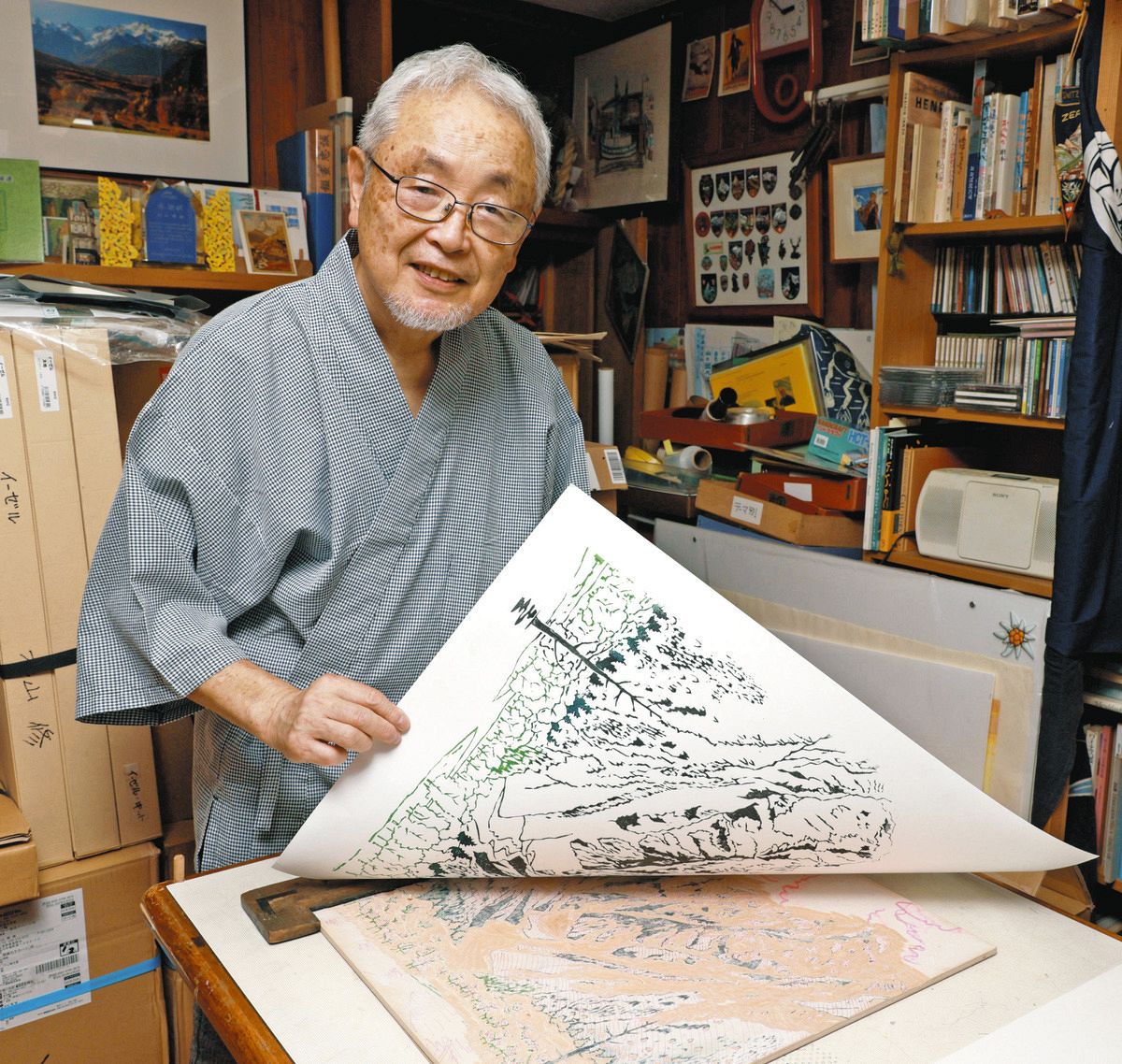 富嶽三十六景」を生んだ江戸の技で魅せる山岳錦絵 登り、描き、摺り続けた山の版画家が振り返り展：東京新聞 TOKYO Web