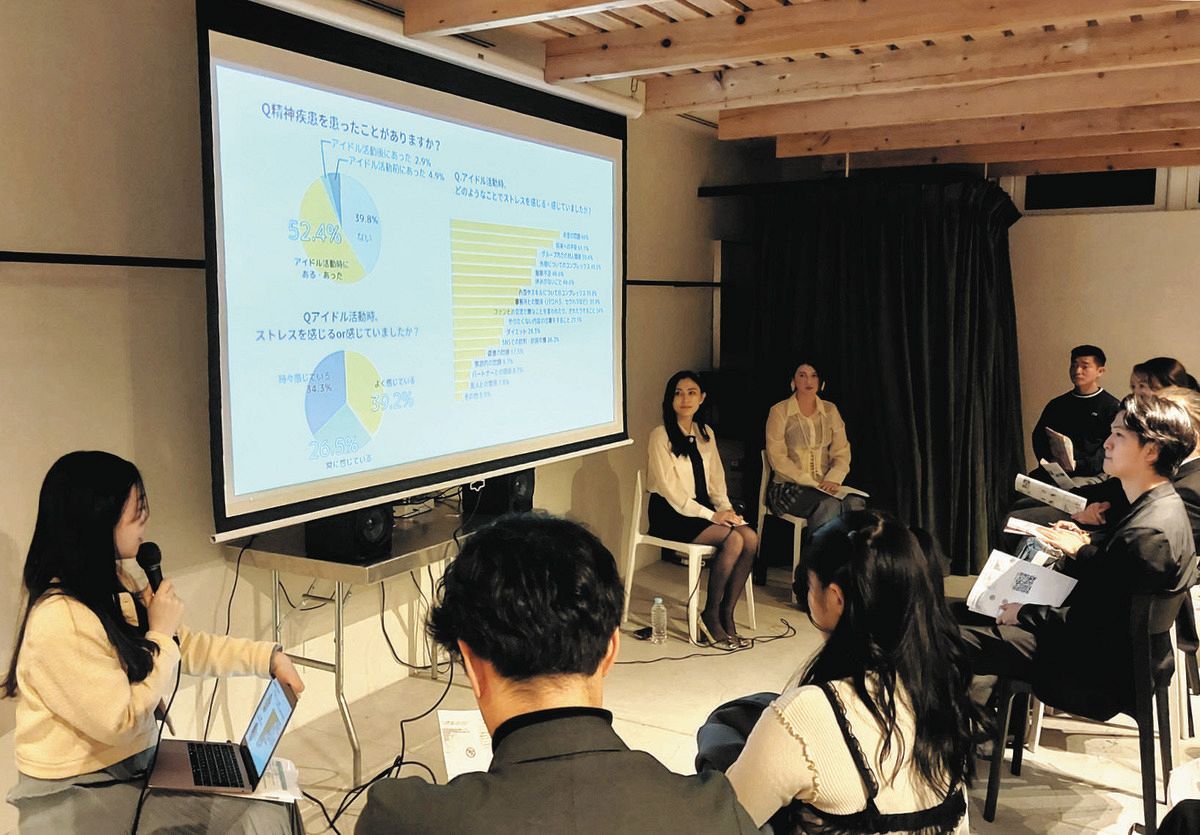 実態調査の結果を基に、課題を話し合ったイベント＝東京都渋谷区で