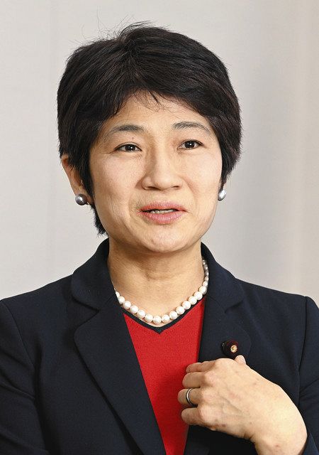 立憲民主党の西村智奈美幹事長＝東京・永田町で