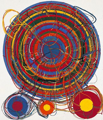 田中敦子 抽象画 肉筆 カジュアル美術館＞田中敦子《Thanks Sam》 金山明《絵画》 千葉