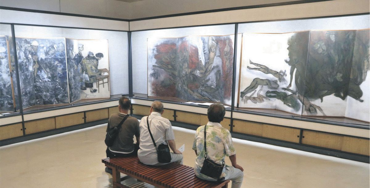 原爆の図」丸木美術館、9月末からの休館前に来館者が大幅増