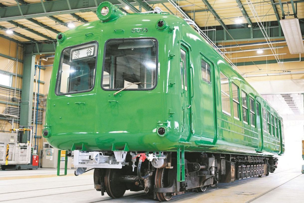 元東横線の「青ガエル」、昔とそっくり？ 東急電鉄初代5000系の外観を