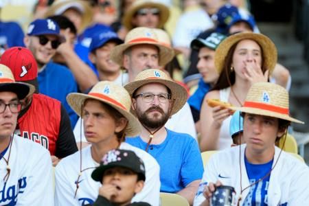 ７月３日来場者限定ワンピースコラボドジャース麦わら帽子 7月3日来場者限定ワンピースコラボドジャース麦わら帽子