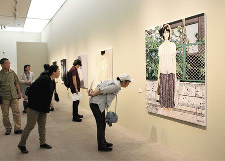 現代の美人画 ファン熱視線 漫画家 江口さんイラスト展 筑西で始まる 東京新聞 Tokyo Web