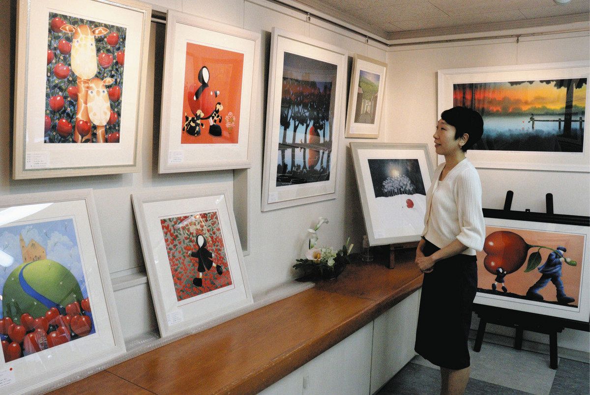 難読症乗り越え、ハートで希望描く 英国の人気画家・ソープさん来日展 