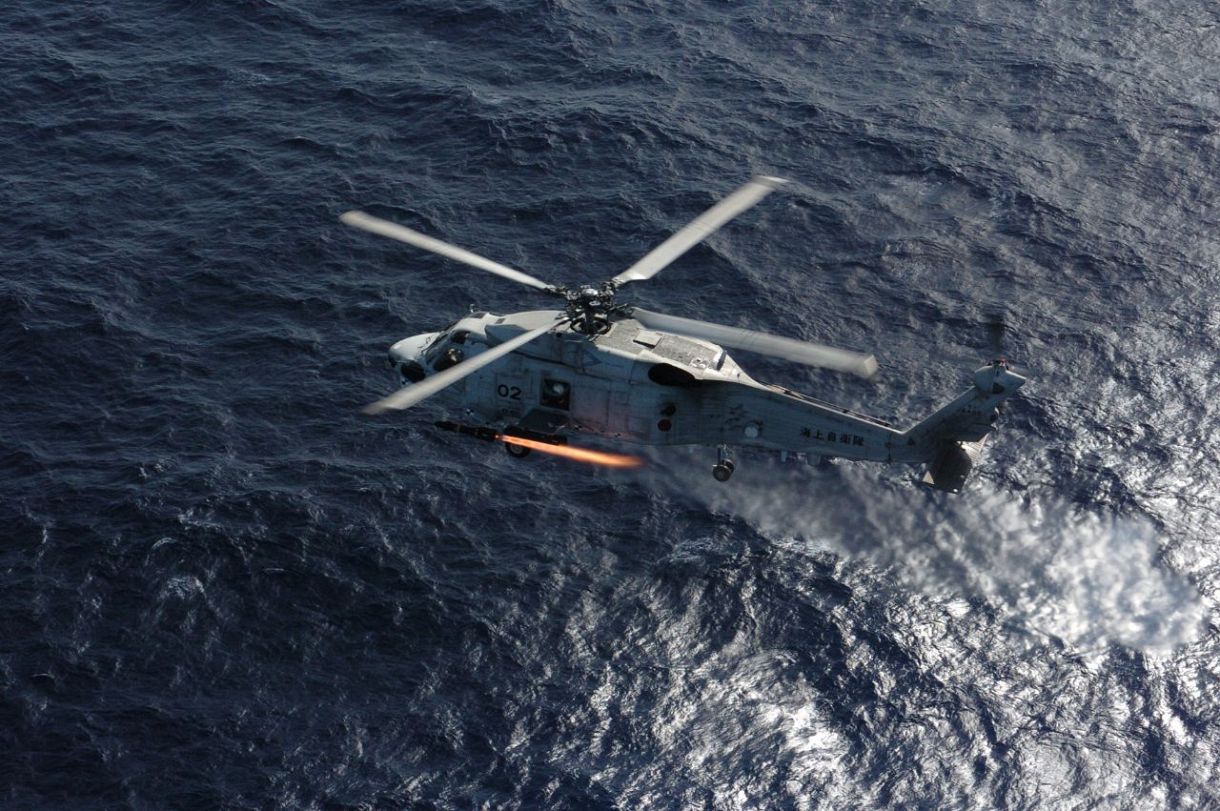 海上自衛隊の哨戒ヘリ「SH－60K」（出典：海上自衛隊ホームページ）
