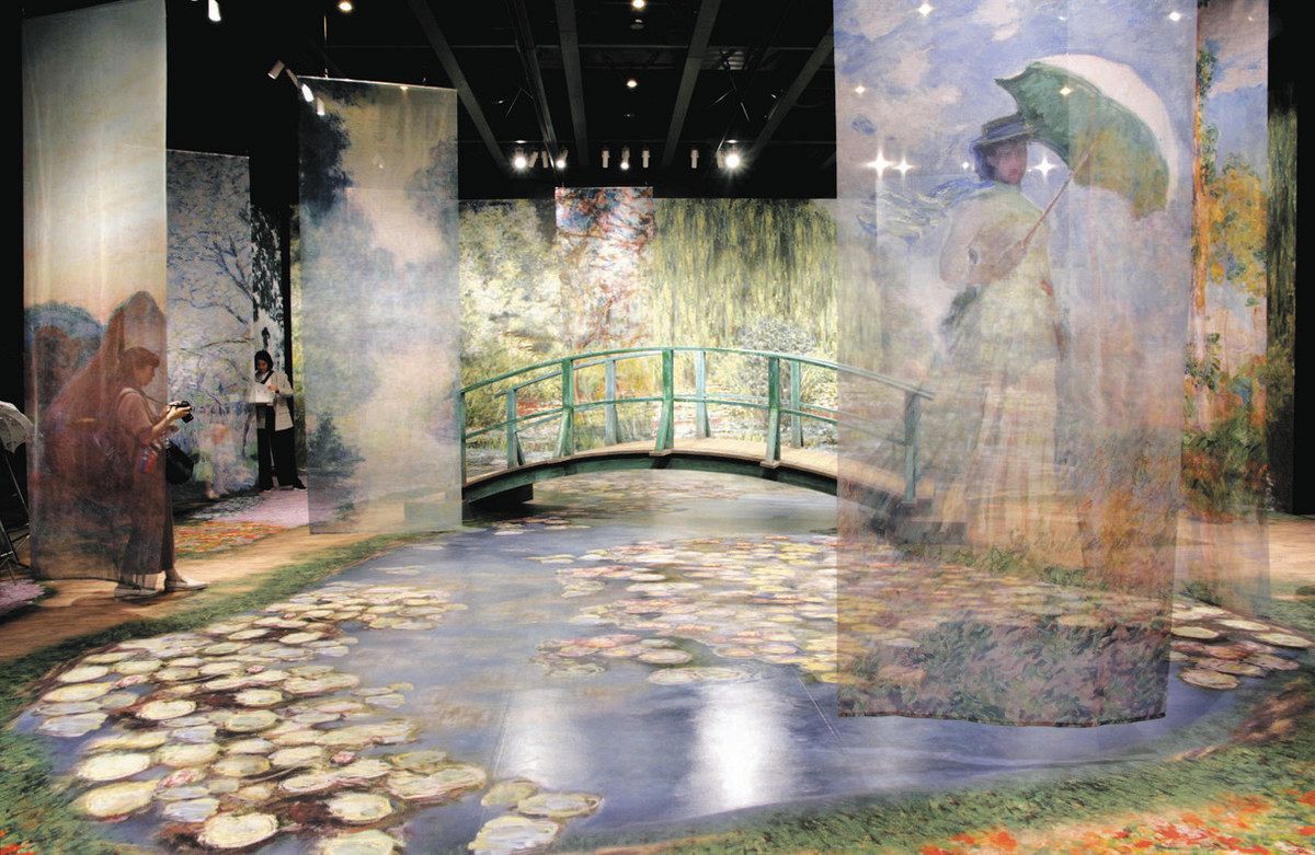 モネが浴びた光を再現 きょうから所沢でデジタルアート展 作品で切り取った前後のうつろい映像で：東京新聞デジタル