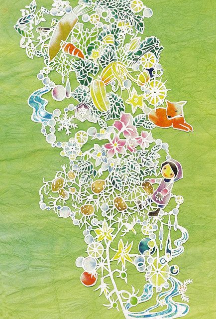 成田の農村風景を切り絵で 名護市のおかのさん、市に「里帰り」 地元