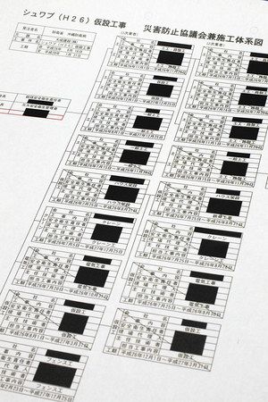 税を追う 辺野古下請け 黒塗り開示 公開義務の施工体系図 東京新聞 Tokyo Web