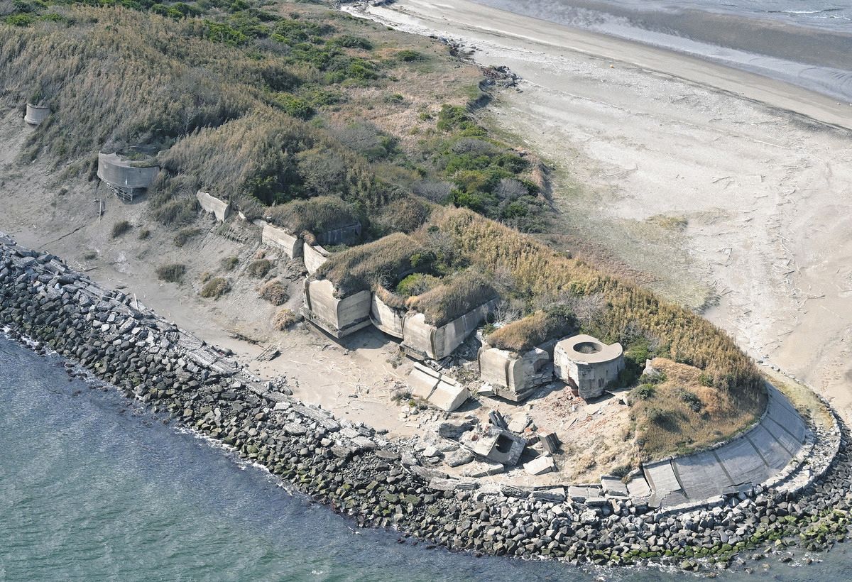 東京湾の要塞が海に消えていく 明治期の建造技術を駆使した「第一海堡