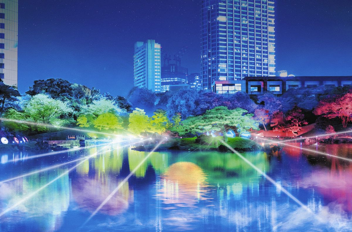大名庭園で「光と音」特別な4日間 旧芝離宮恩賜庭園100周年記念 きょう