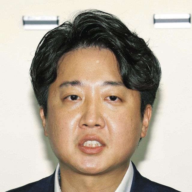 7日夜、ソウルで韓国の与党「国民の力」中央倫理委員会に出席した李俊錫代表＝聯合・共同