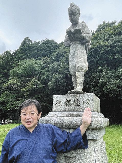 大震災10年 倒壊した金次郎像を再建 民俗研究家・中島さん「地域の記憶