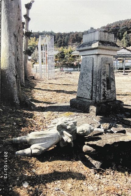 大震災10年 倒壊した金次郎像を再建 民俗研究家・中島さん「地域の記憶