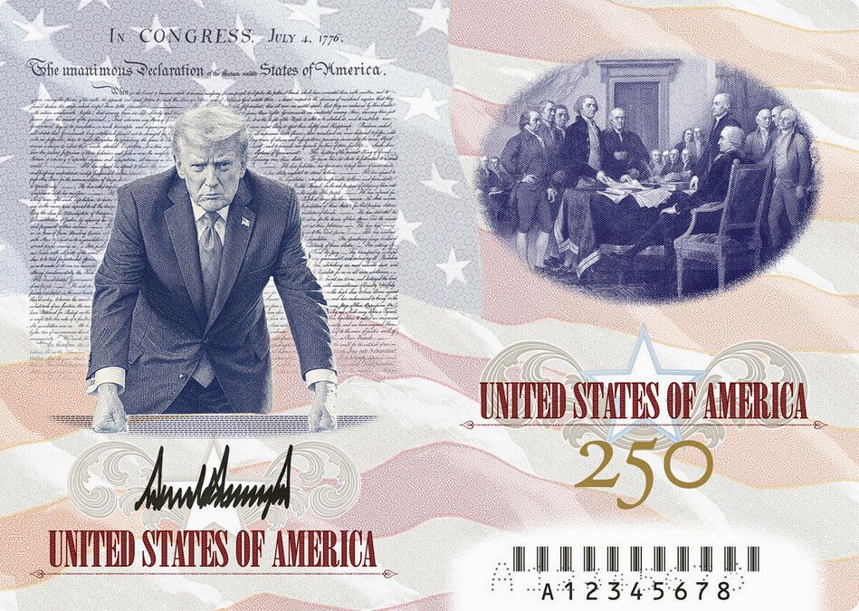 2017年トランプ大統領就任記念証明書付 記念パスポートにトランプ氏肖像 建国250年、最新版公表：東京新聞