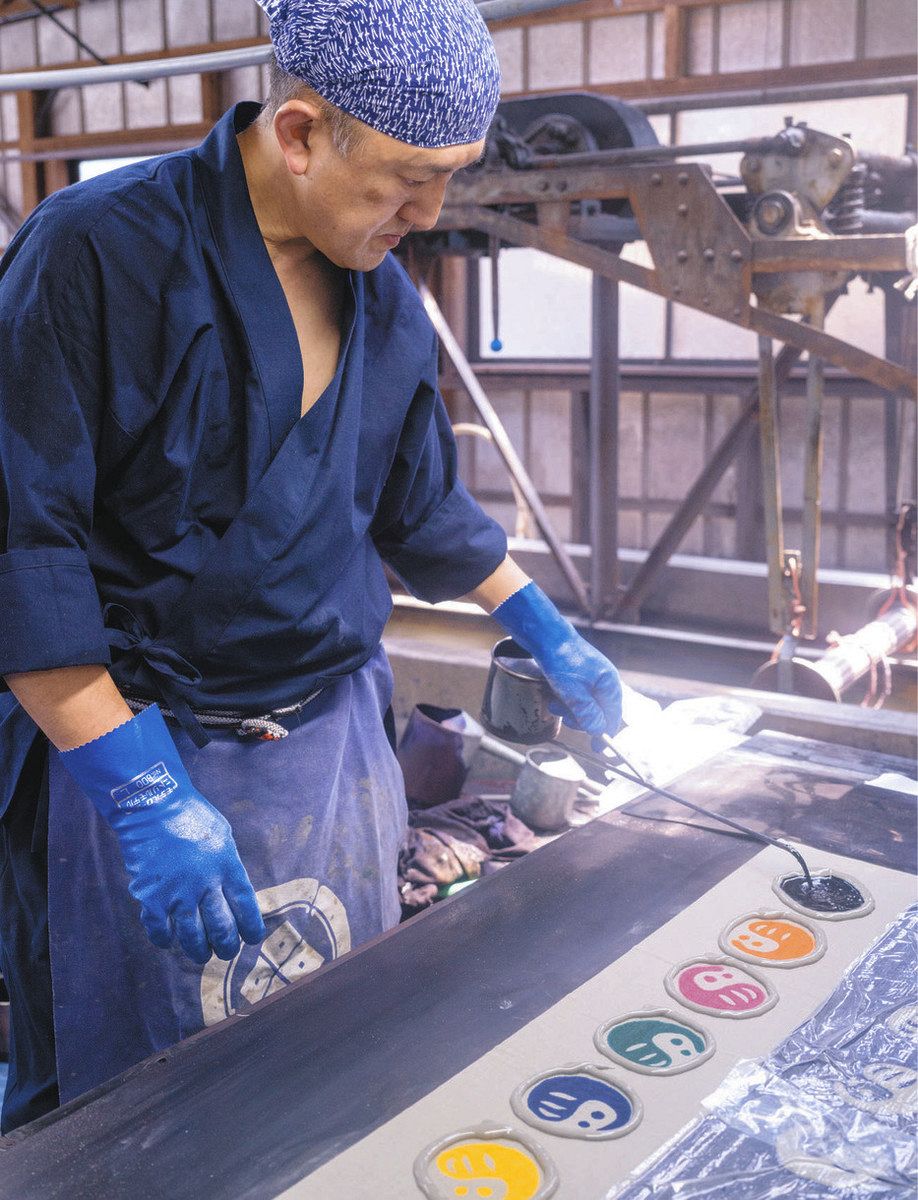 キタカンの老舗 2025ももとせ物語＞高崎・中村染工場 「注染」でポップ