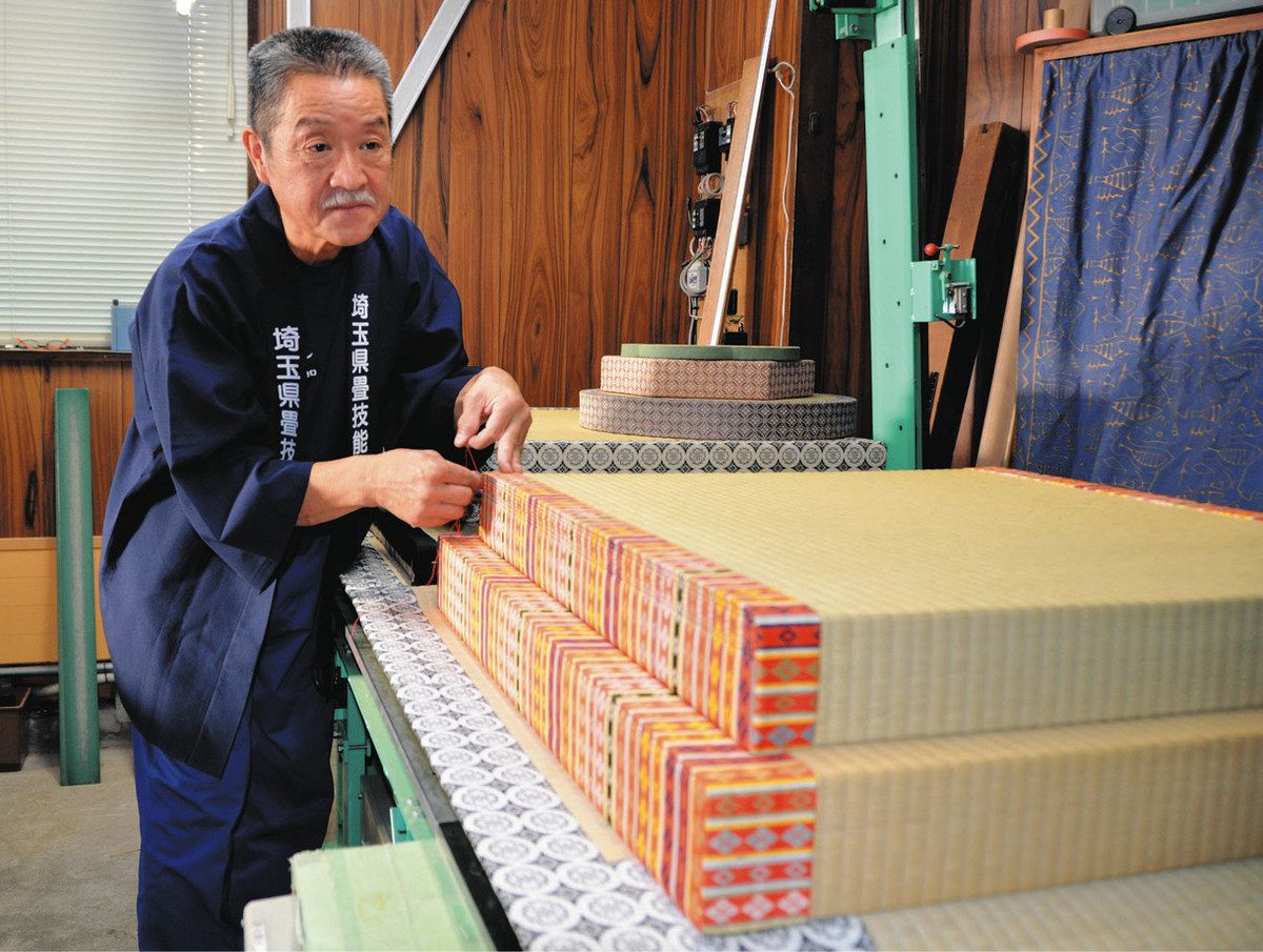 黄綬褒章に幸手の畳師・松本芳光さん 職人の誇り「伝統文化守る」 いい