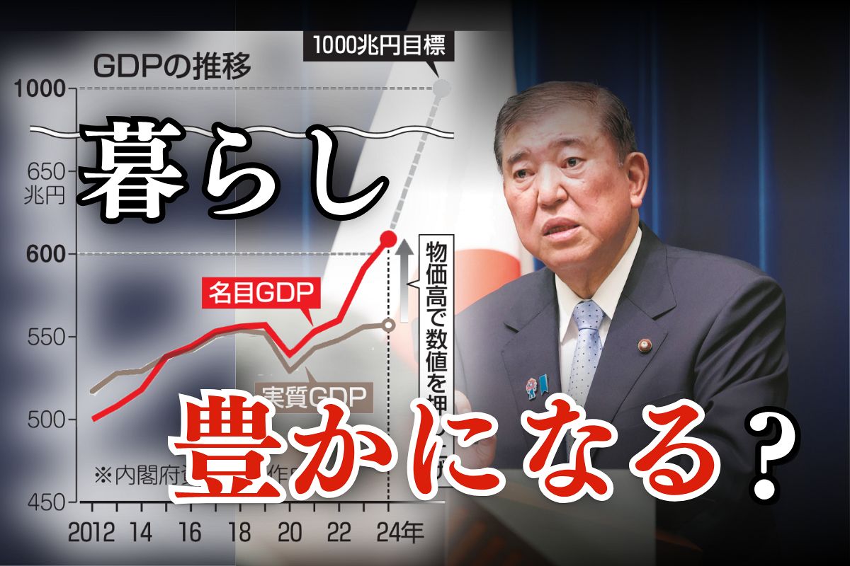 石破首相の「名目GDP1000兆円」暮らしが豊かになるの？ 専門家が指摘する、参院選公約に必要なこと：東京新聞デジタル