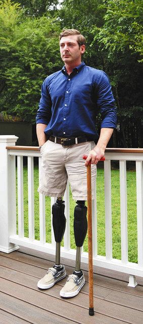 米南部ジョージア州で８月１６日、アフガン戦争について語るダン・ベルシンスキーさん