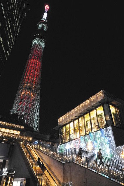 もうクリスマス気分 スカイツリータウン：東京新聞 TOKYO Web