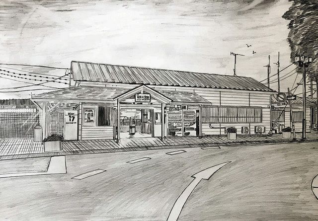 水郡線46駅をシャーペンで描いた 福島の 応援画家 佐々木さん 緻密に 利用者もっと増えれば 東京新聞 Tokyo Web
