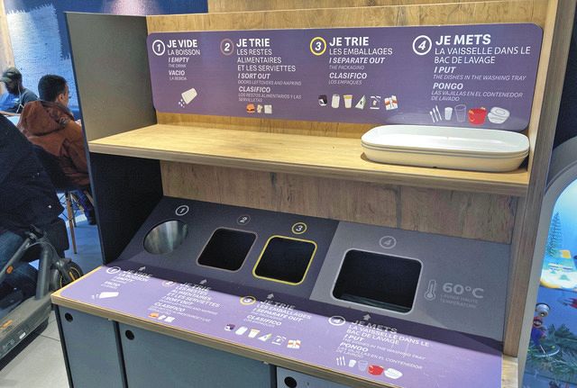 パリでマックに入ったら容器がかわいくなっていた 使い捨て容器は禁止に…でも徹底できる? :東京新聞デジタル