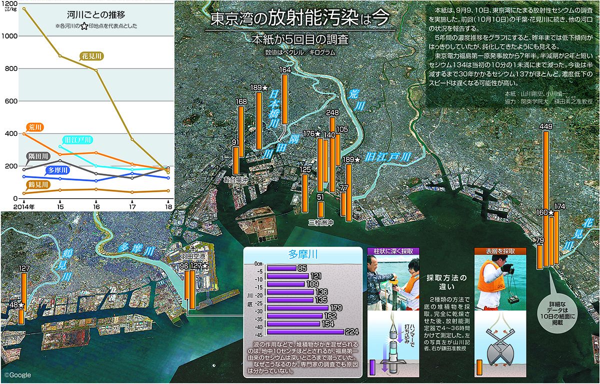 東京湾の放射能汚染は今 ～本紙が5回目の調査～：東京新聞 TOKYO Web