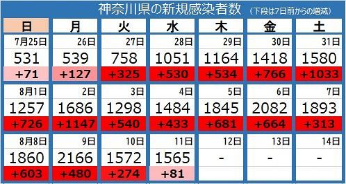 新型コロナ 神奈川で新たに1565人 自宅療養中の60代女性が死亡 東京新聞 Tokyo Web