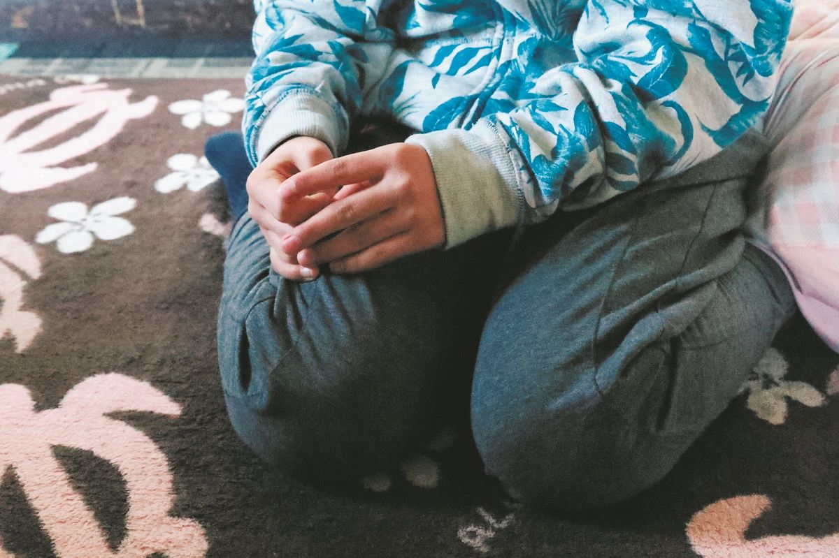 入院1日で診療費が24万円になった少女＝埼玉県内で